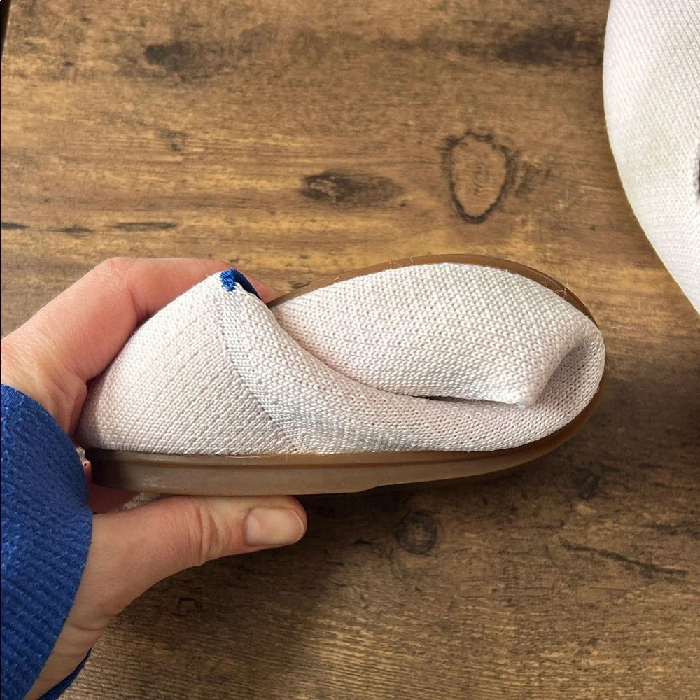 Washable pale pink Slip-On Flats